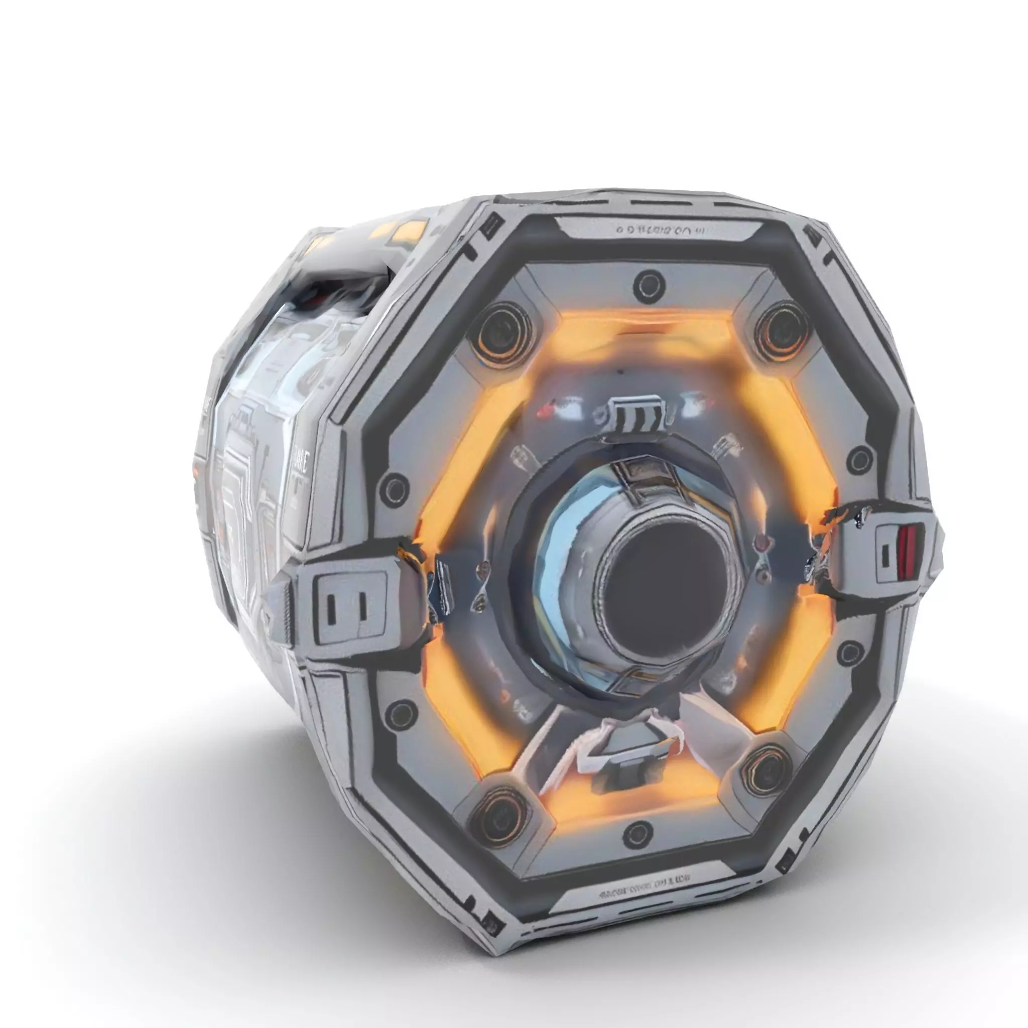 Futuristic SciFi Engine Reactor model pack Low-poly 3D model_16