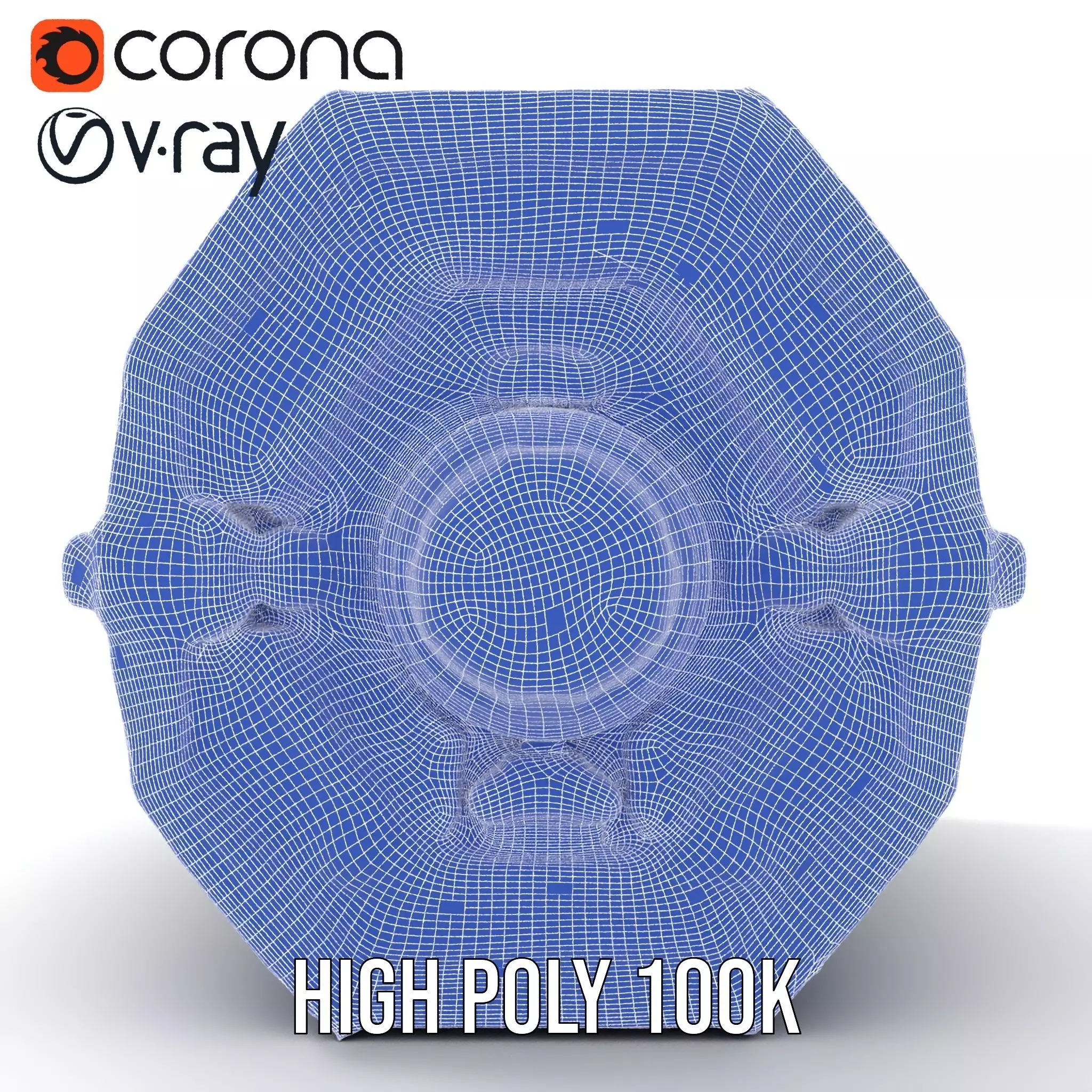 Futuristic SciFi Engine Reactor model pack Low-poly 3D model_34