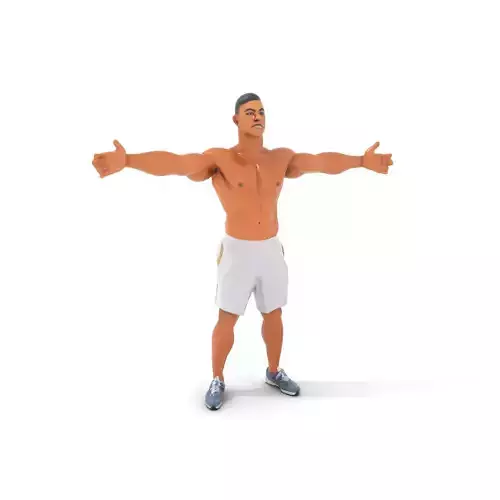 Athletic Male Model Pack with Realistic Textures