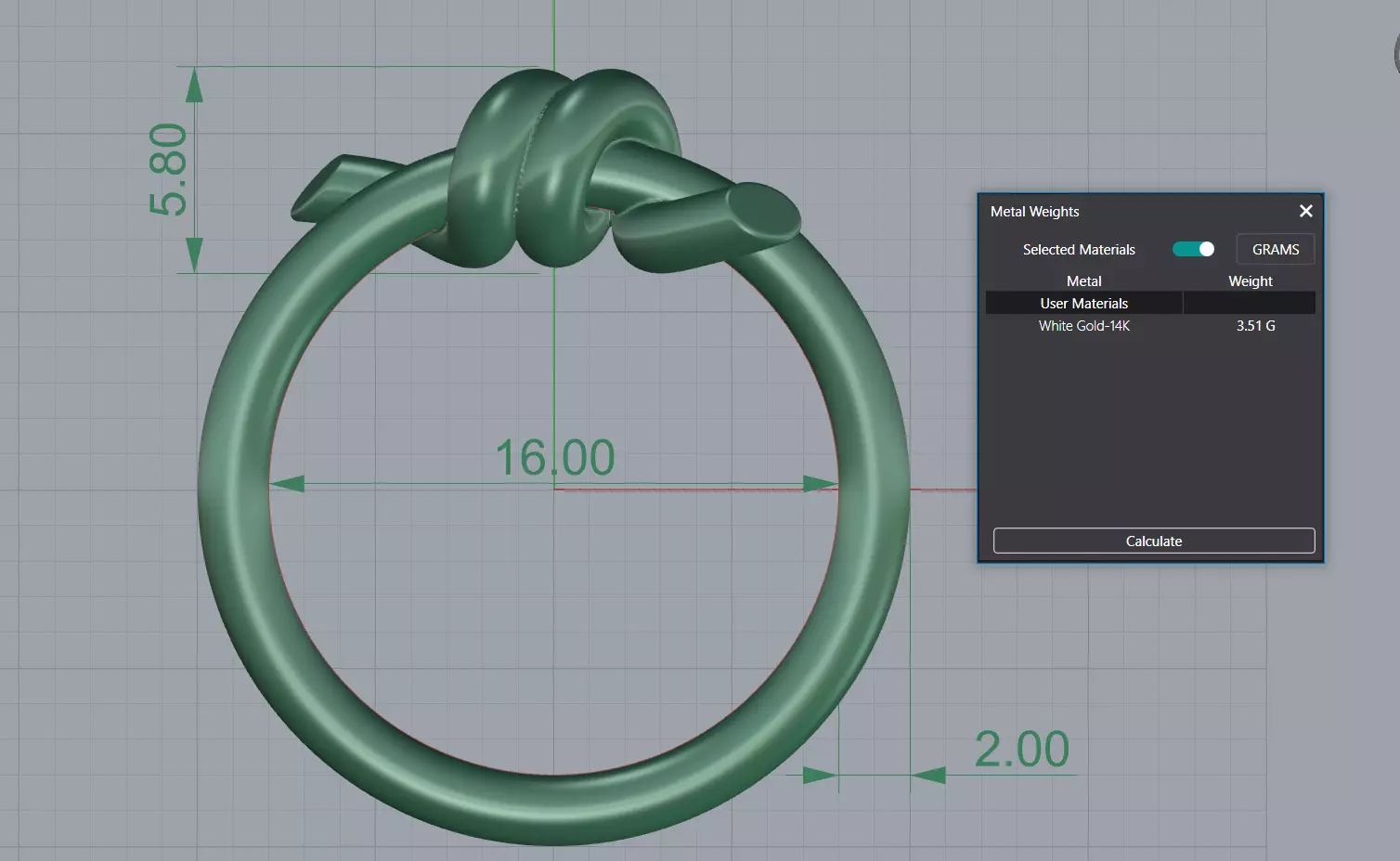 Tiffany Knot ring 3D print model_10