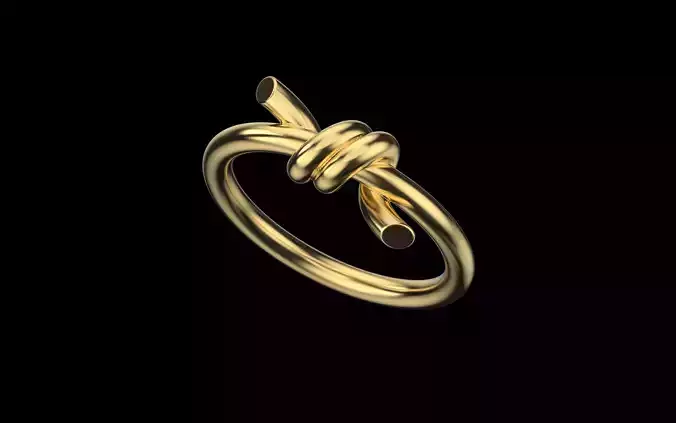 Tiffany Knot ring  3D print model