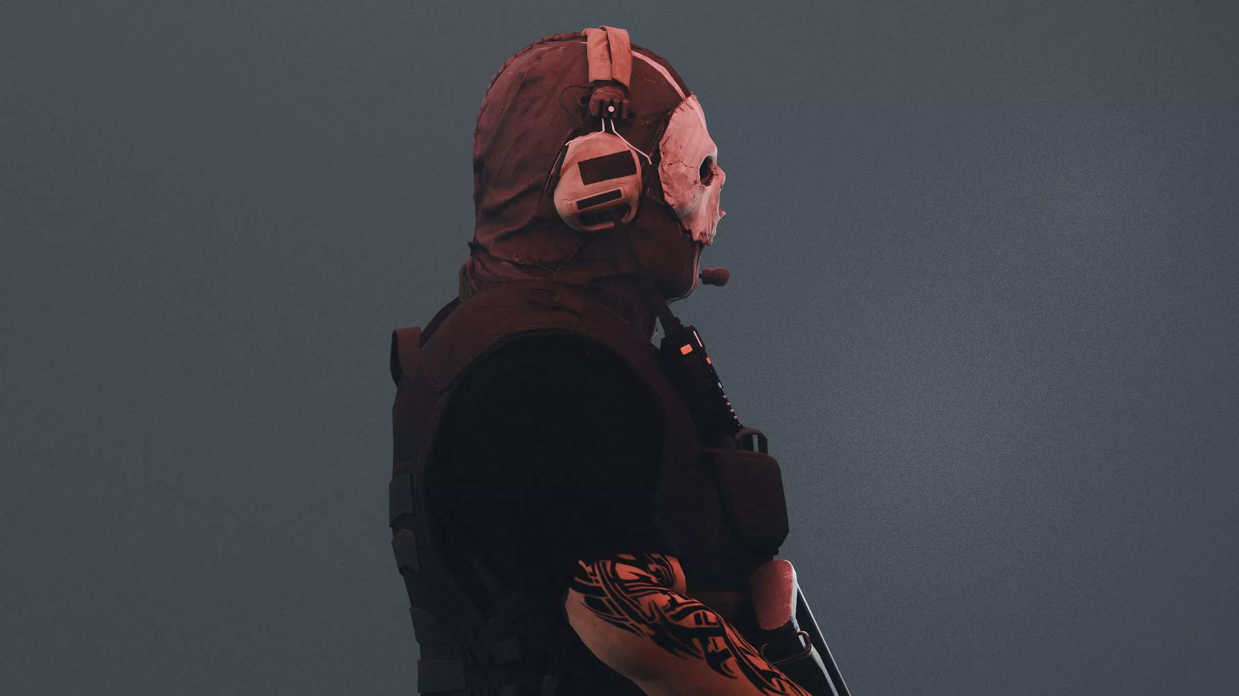 GAME READY RIGGED Call OF DUTY GHOST CHARACTER Low-poly 3D model_7