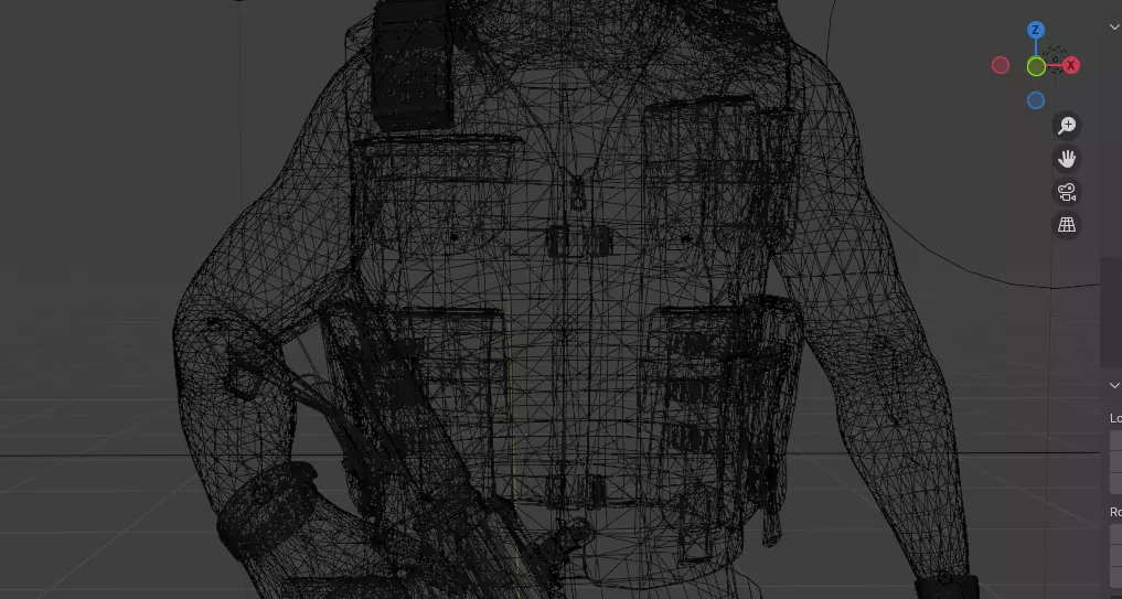 GAME READY RIGGED Call OF DUTY GHOST CHARACTER Low-poly 3D model_12