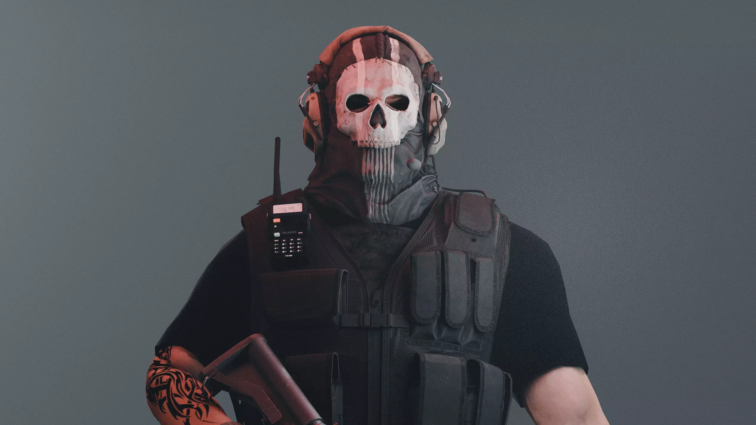 GAME READY RIGGED Call OF DUTY GHOST CHARACTER Low-poly 3D model_8