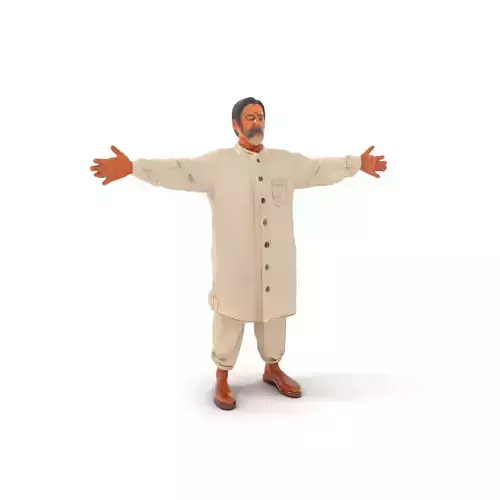 Casual Clothing Model Pack with Buttoned Shirt and Sandals