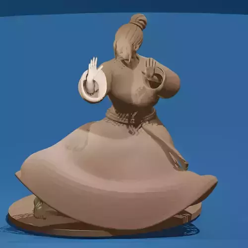 Beautiful Asian Woman Performing a Kata