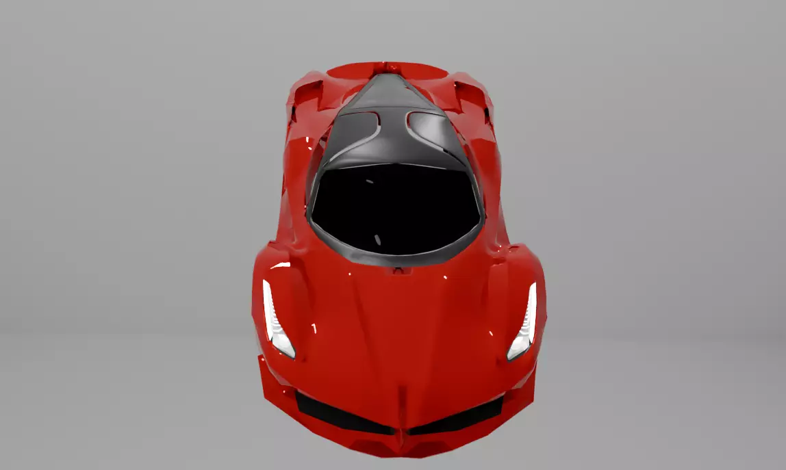 La Ferrari Free low-poly 3D model_5