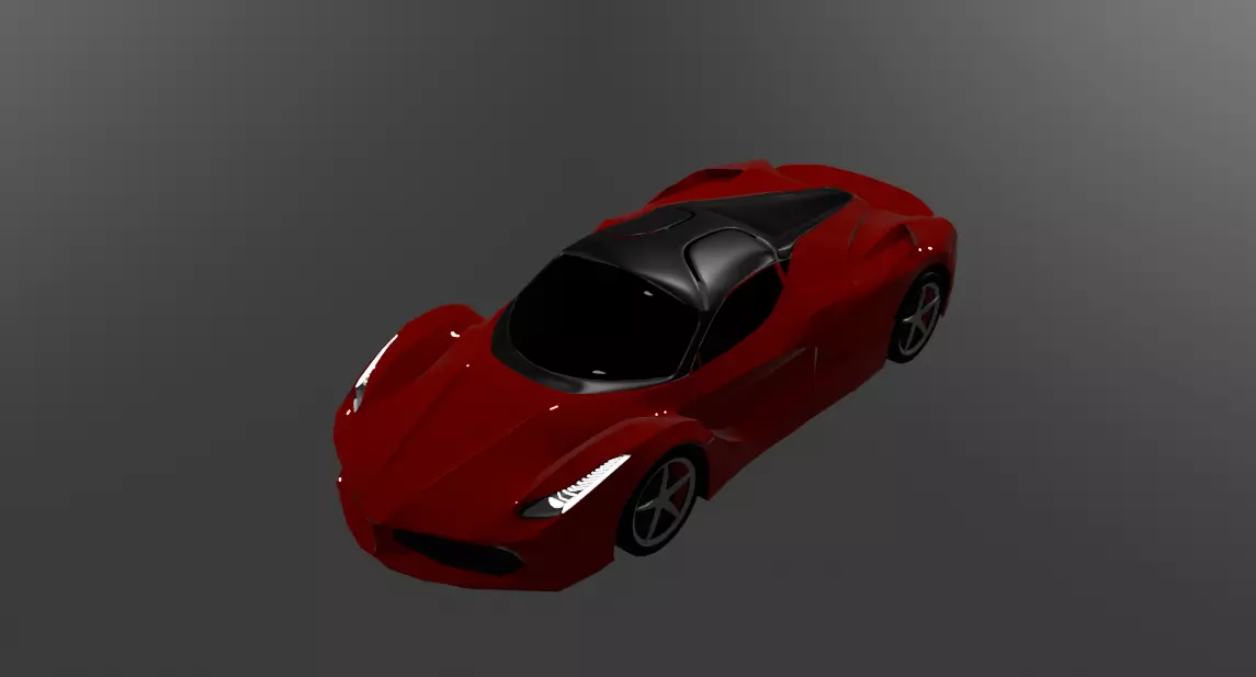 La Ferrari Free low-poly 3D model_7
