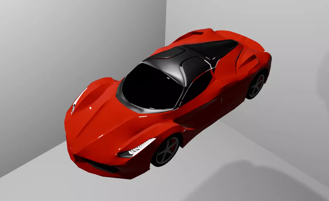 La Ferrari Free low-poly 3D model_4