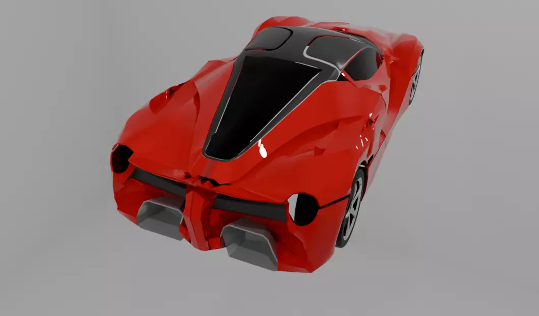 La Ferrari Free low-poly 3D model_3