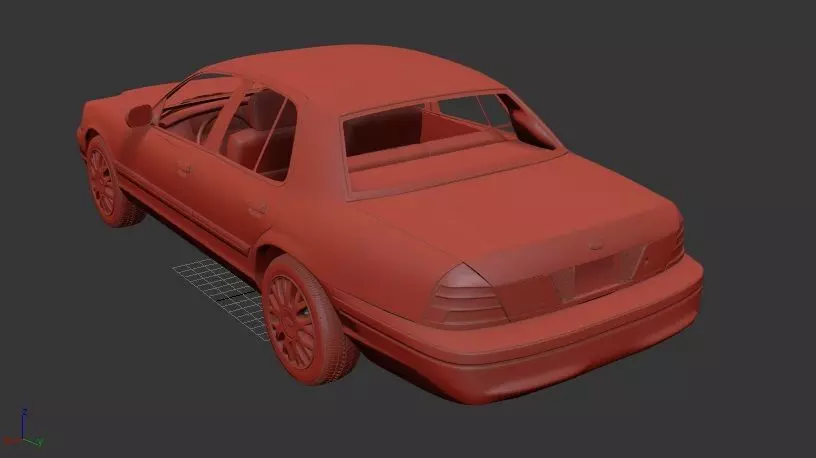 F Crown Victoria 2005 3D print model_2