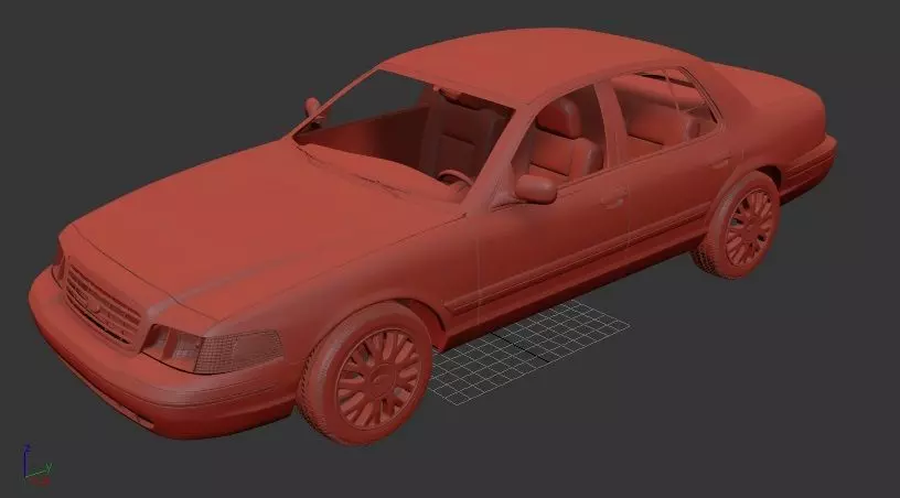 F Crown Victoria 2005 3D print model_1