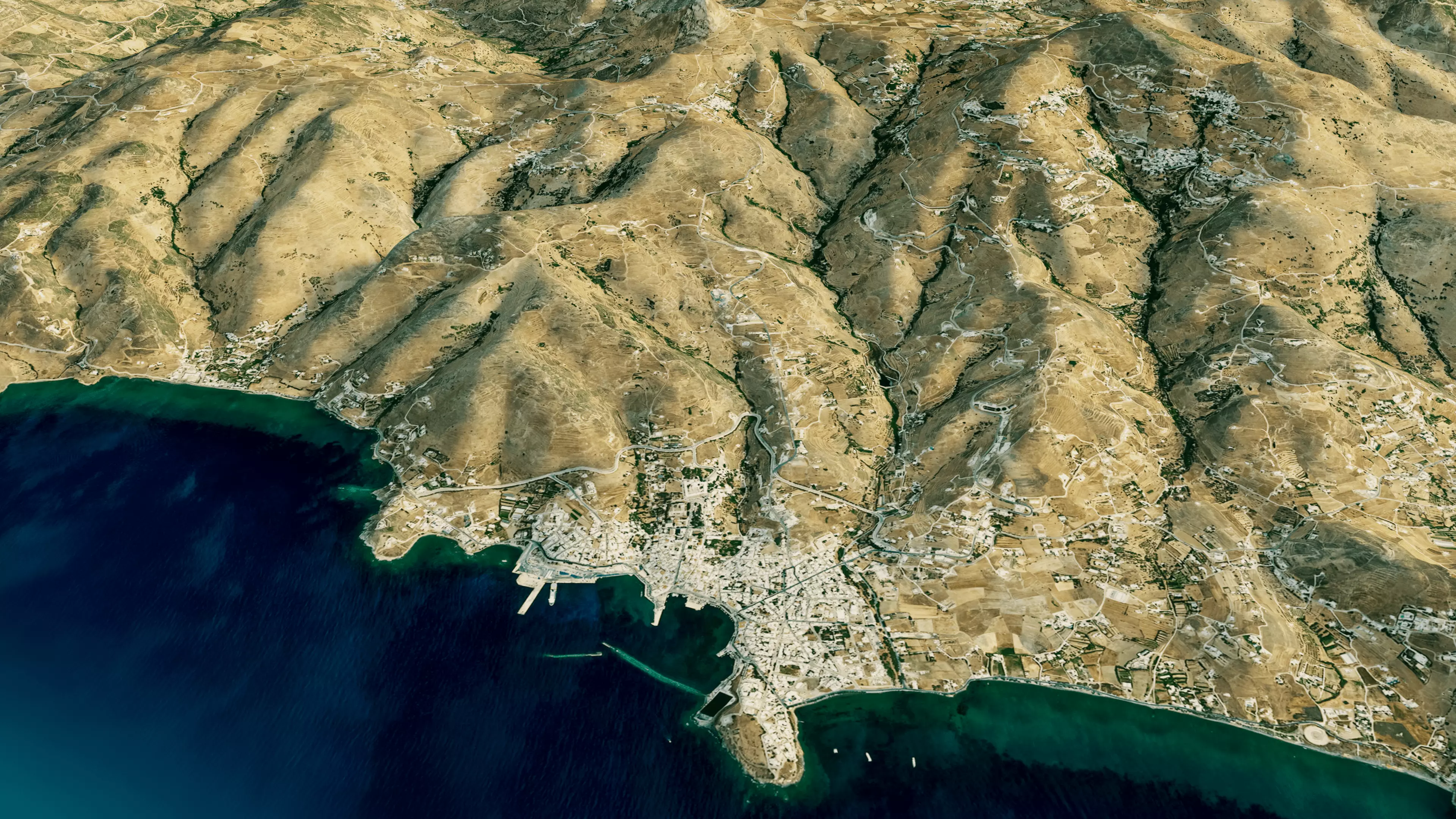 Tinos Island full 3D model terrain 3D model_5