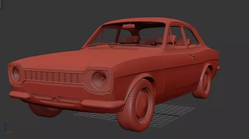 F Escort EU Mk1 RS1600 1970 3D print model_1