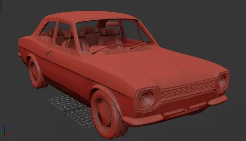 F Escort EU Mk1 RS1600 1970 3D print model_0