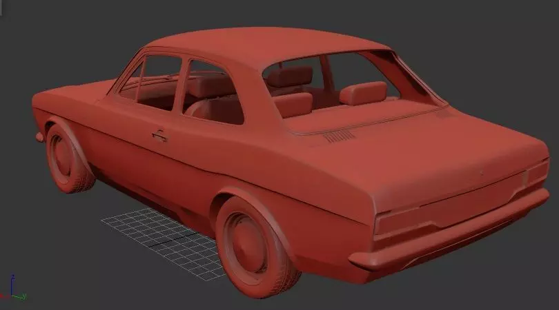 F Escort EU Mk1 RS1600 1970 3D print model_2