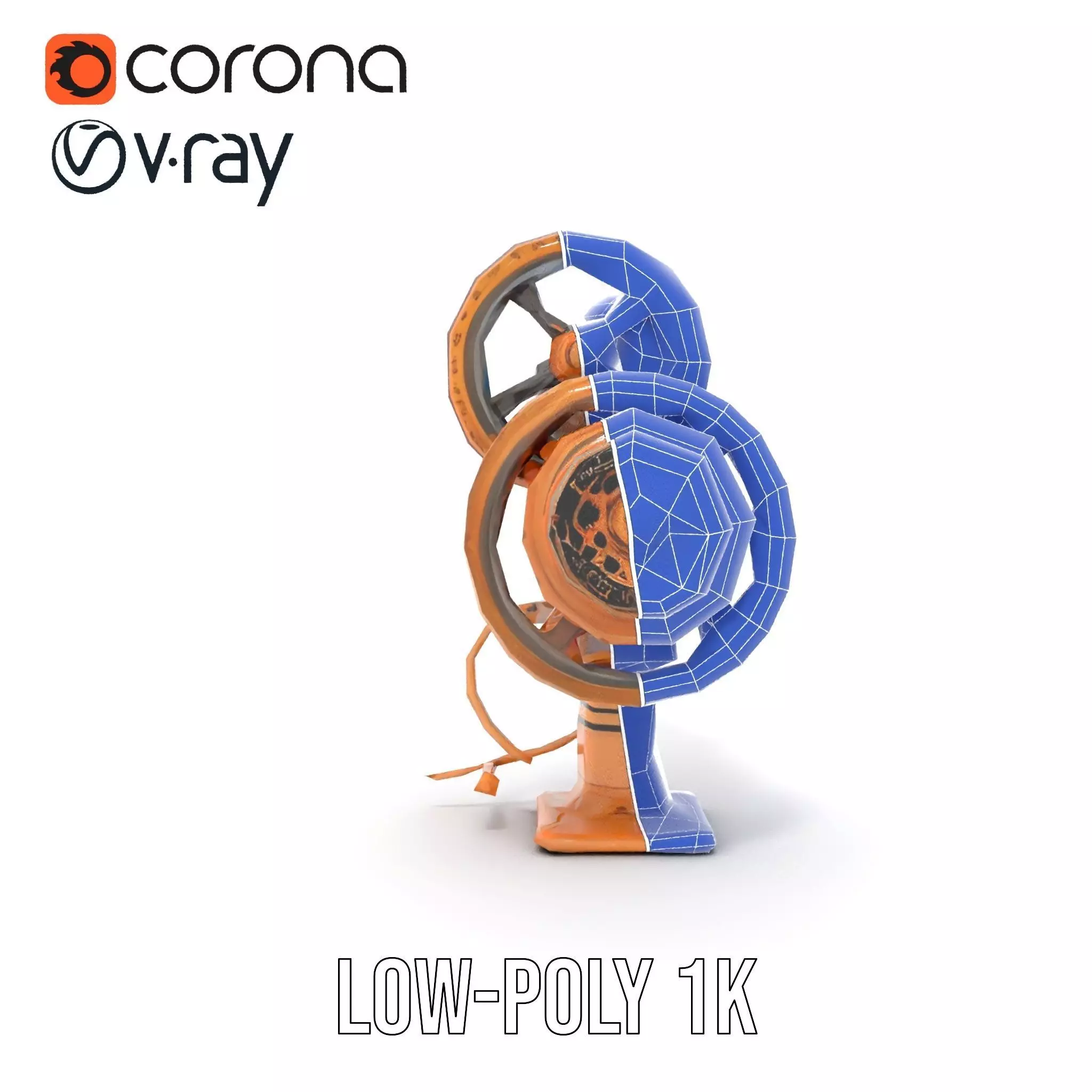 Steampunk Gear Mechanism Model Pack Low-poly 3D model_30