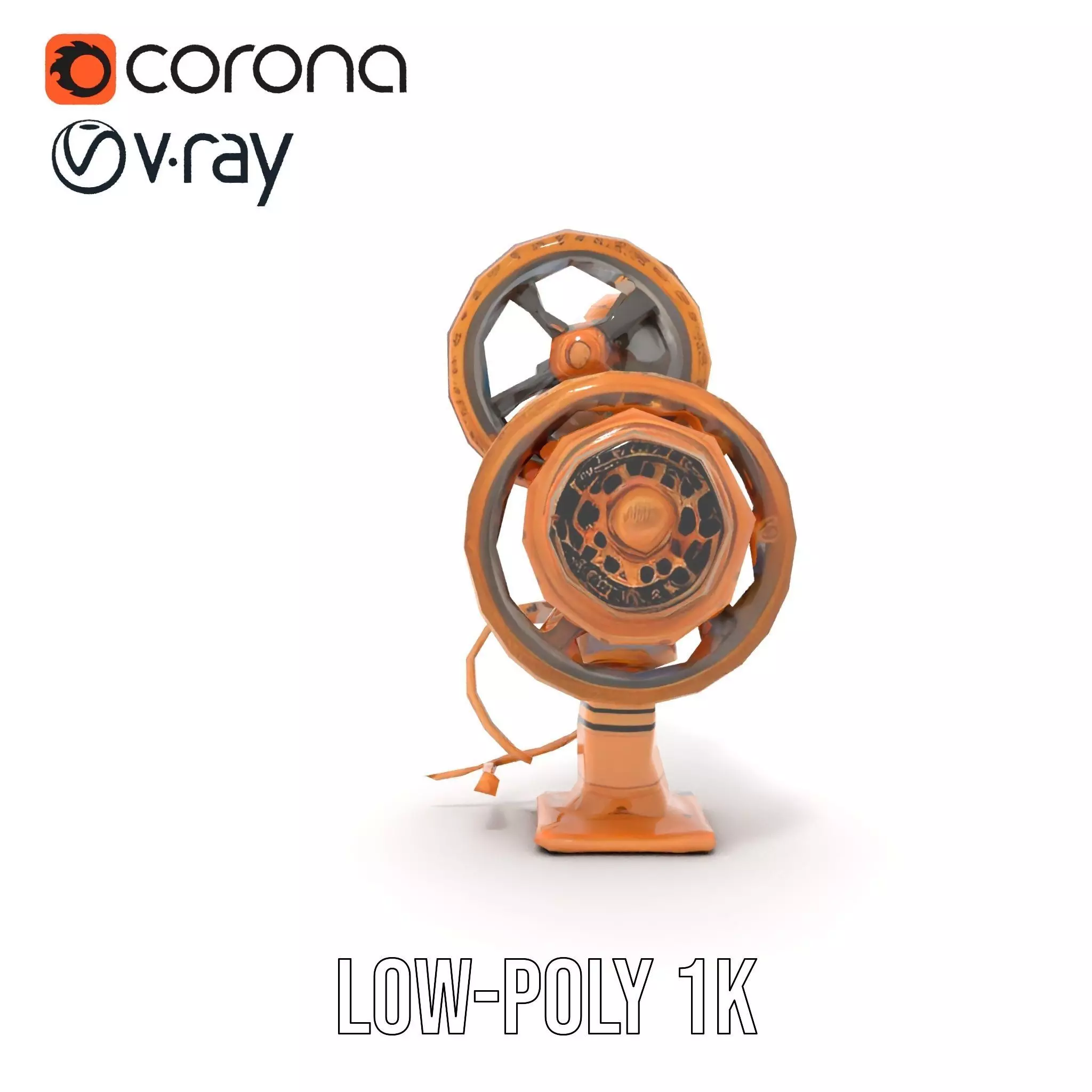 Steampunk Gear Mechanism Model Pack Low-poly 3D model_14