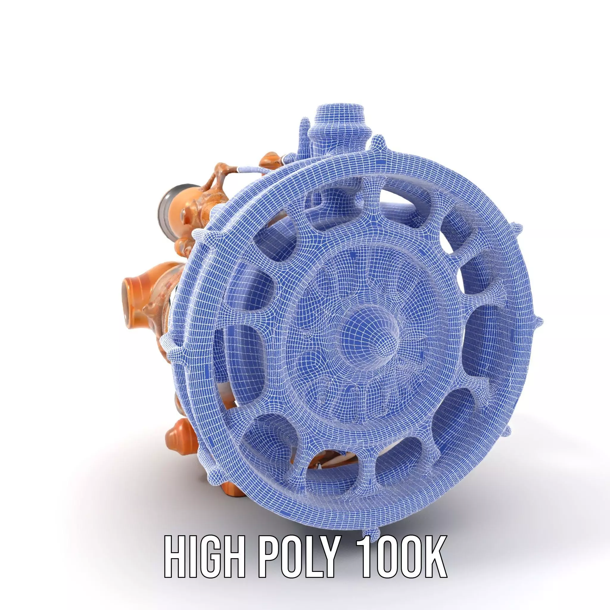 Steampunk Engine Model Pack with Intricate Detailing Low-poly 3D model_4