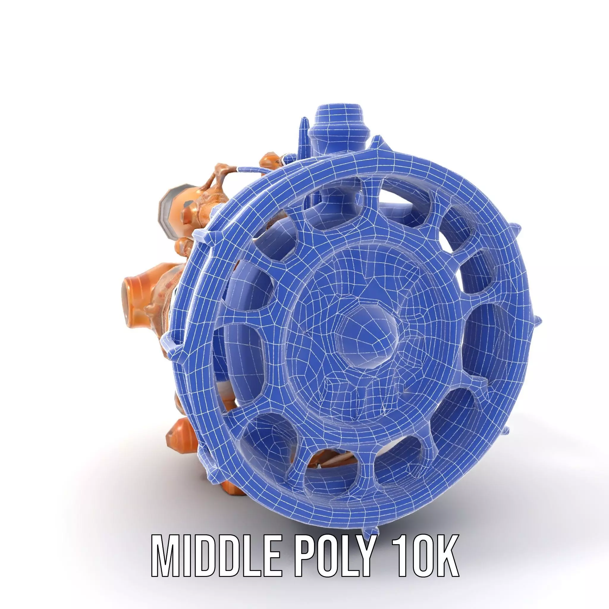 Steampunk Engine Model Pack with Intricate Detailing Low-poly 3D model_5