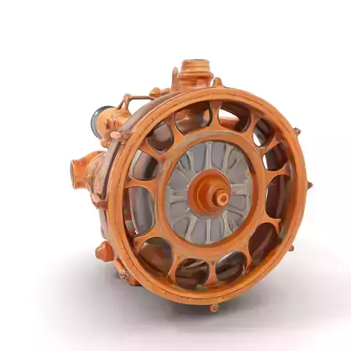 Steampunk Engine Model Pack with Intricate Detailing Low-poly 3D model