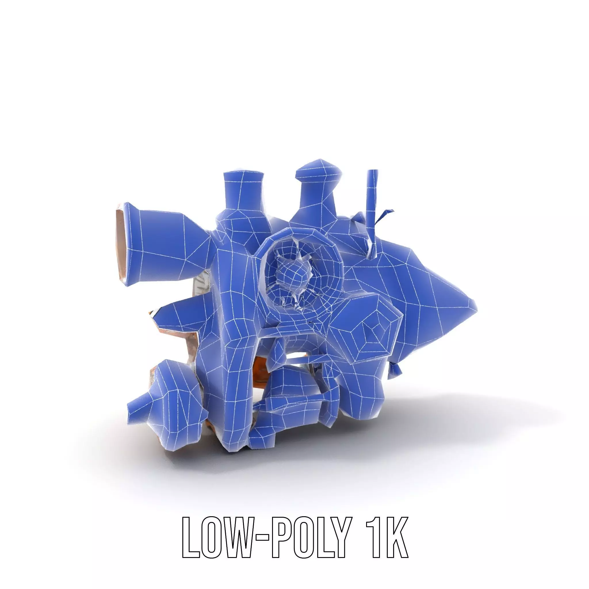 Steampunk Engine Model Pack for Fantasy Environments Low-poly 3D model_24