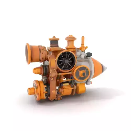Steampunk Engine Model Pack for Fantasy Environments