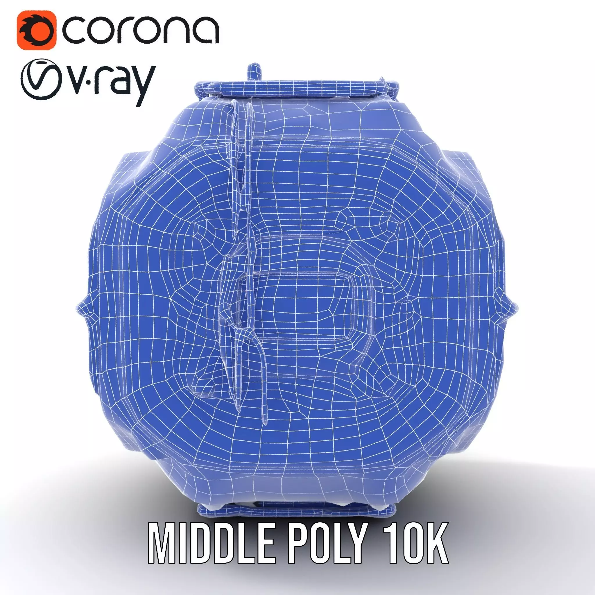 Futuristic Industrial Cargo Unit Model Pack Low-poly 3D model_21