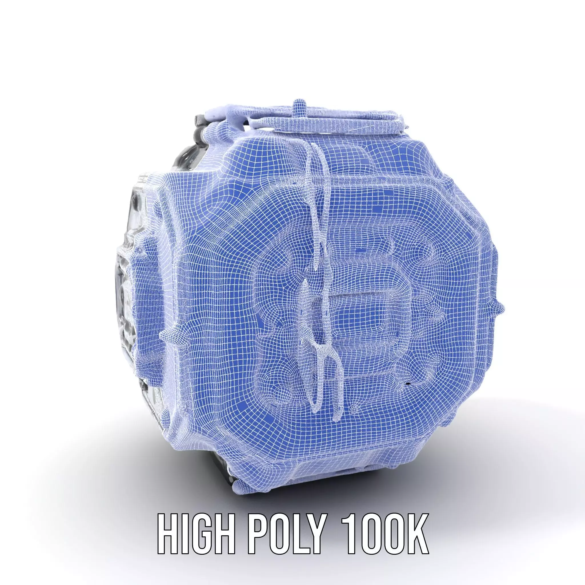 Futuristic Industrial Cargo Unit Model Pack Low-poly 3D model_4