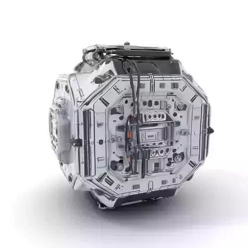 Futuristic Industrial Cargo Unit Model Pack Low-poly 3D model