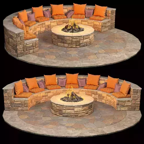 Lounge area and  fire pit 1