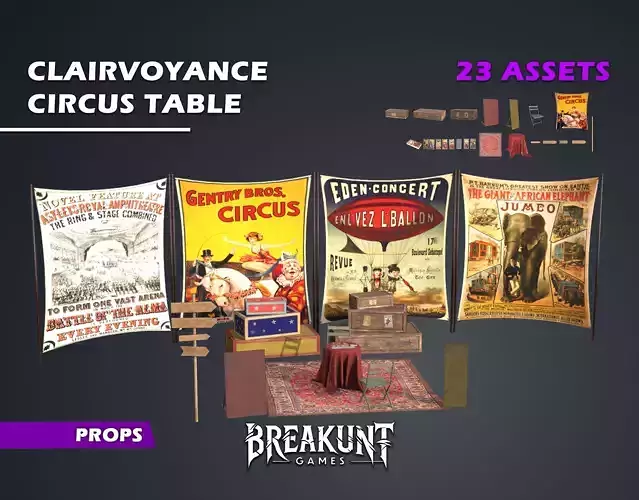  Clairvoyance Circus Table - 23 assets