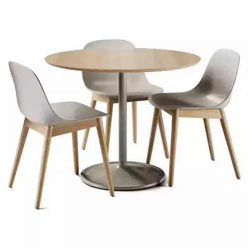 Muuto Fiber Chair and Soft Cafe Table