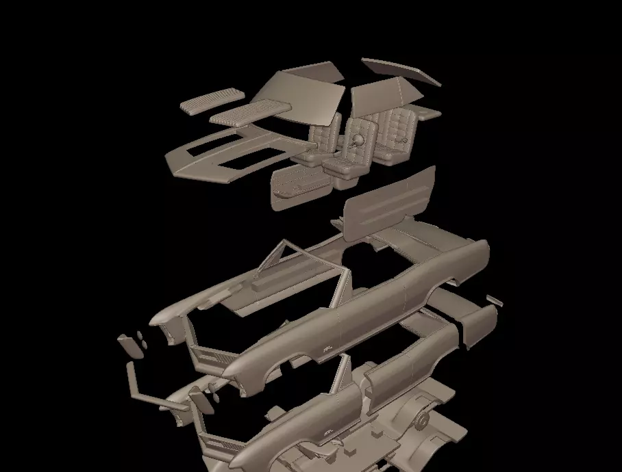 George barris CUSTOM 1963 RIVIERA 3D print model_9