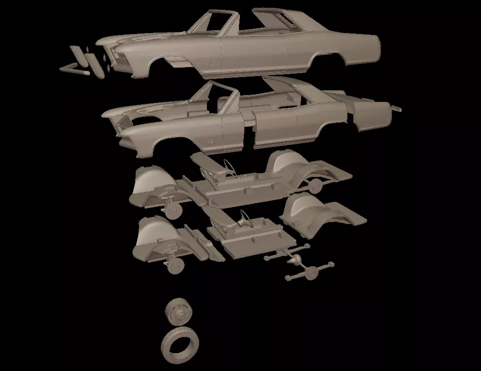 George barris CUSTOM 1963 RIVIERA 3D print model_10
