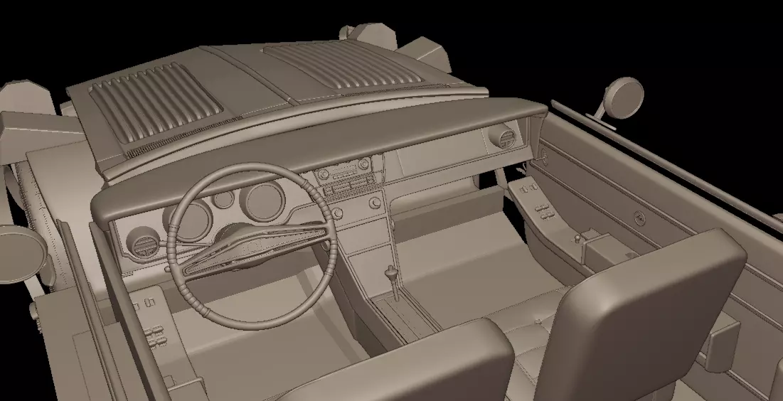 George barris CUSTOM 1963 RIVIERA 3D print model_8