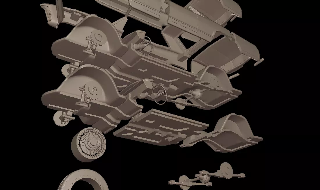 George barris CUSTOM 1963 RIVIERA 3D print model_11