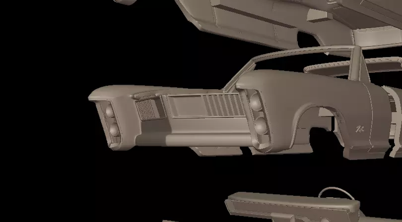 George barris CUSTOM 1963 RIVIERA 3D print model_12