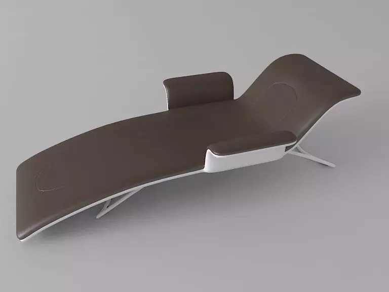 Simple Armchair 1 3D model_0