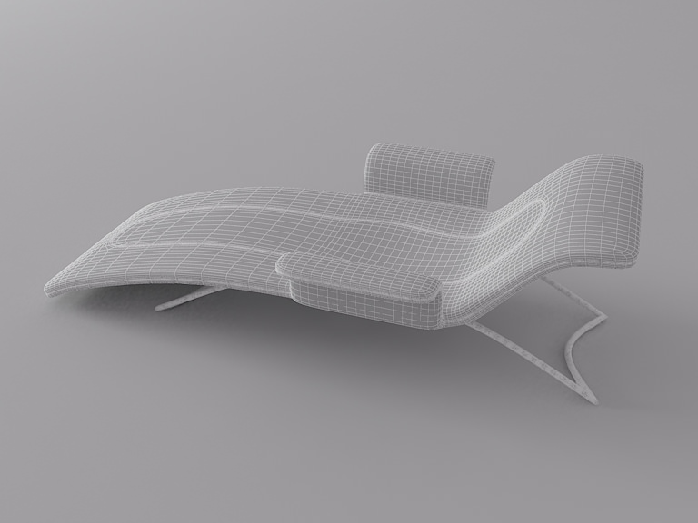Simple Armchair 1 3D model_11