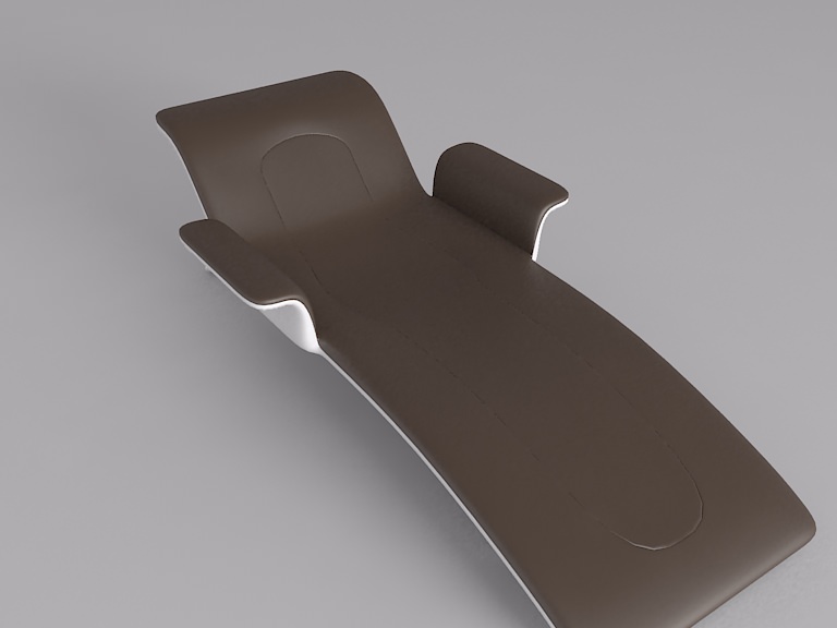 Simple Armchair 1 3D model_6