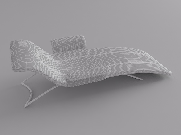 Simple Armchair 1 3D model_13