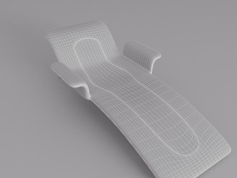 Simple Armchair 1 3D model_12