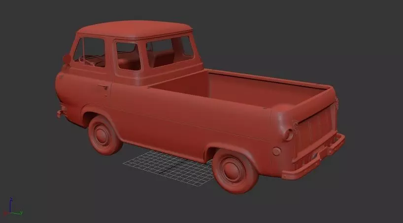 F E series Mk1 Econoline Pickup 1963 3D print model_2