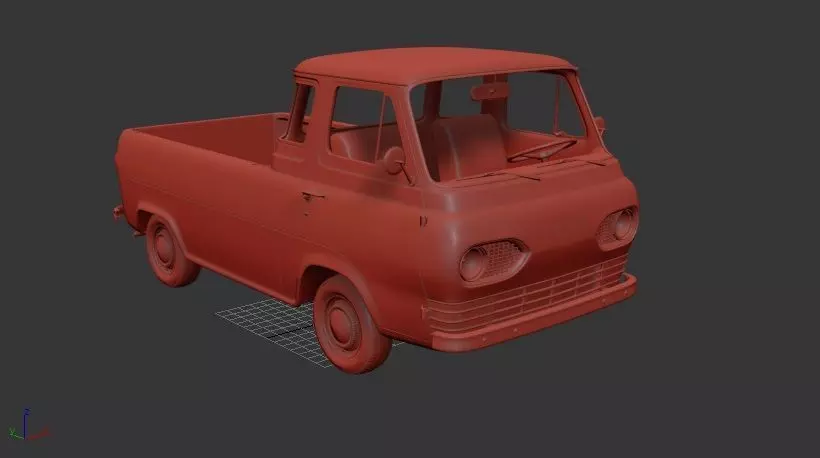 F E series Mk1 Econoline Pickup 1963 3D print model_0