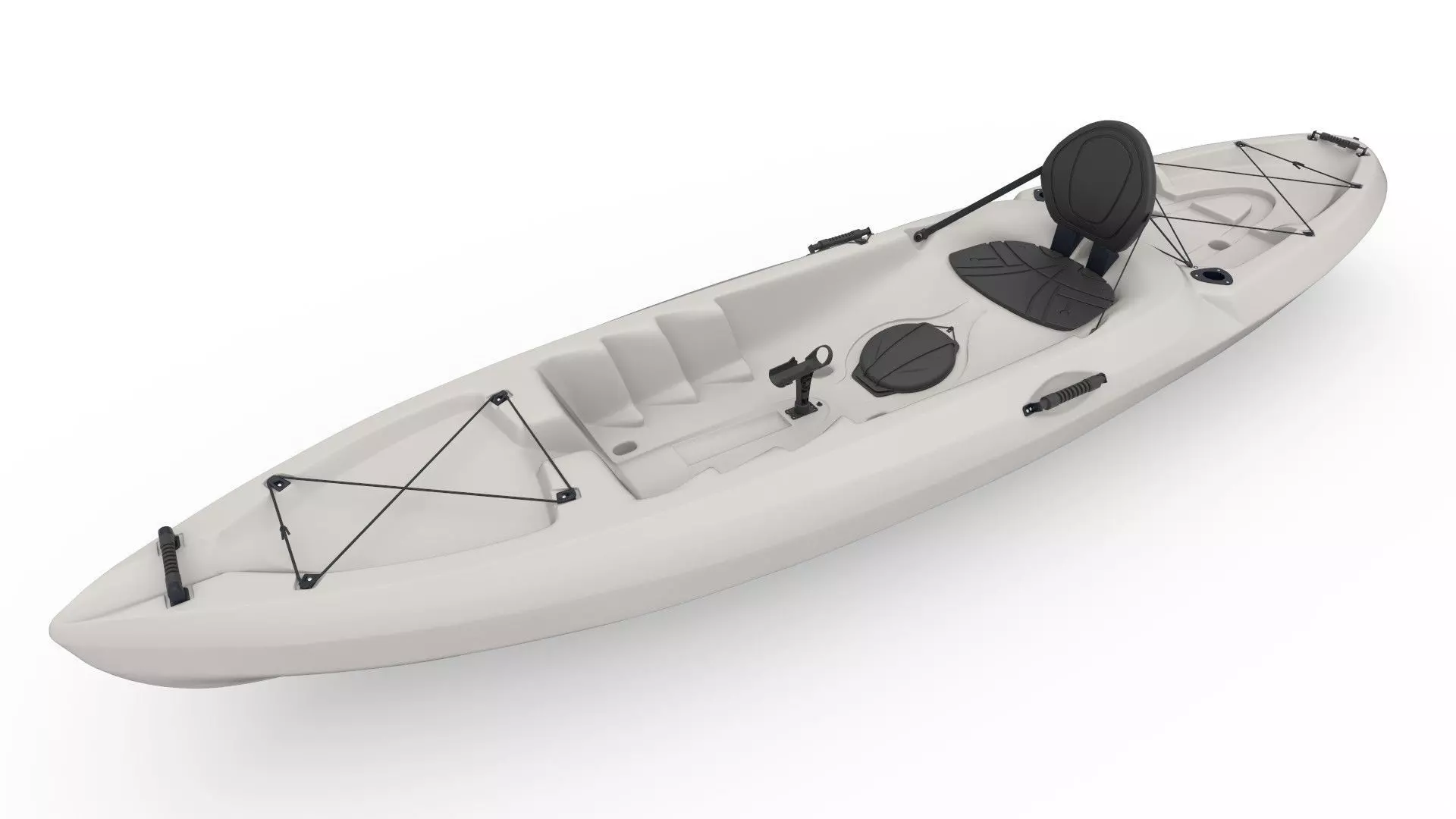 Kayak fishing boat 3D model_0