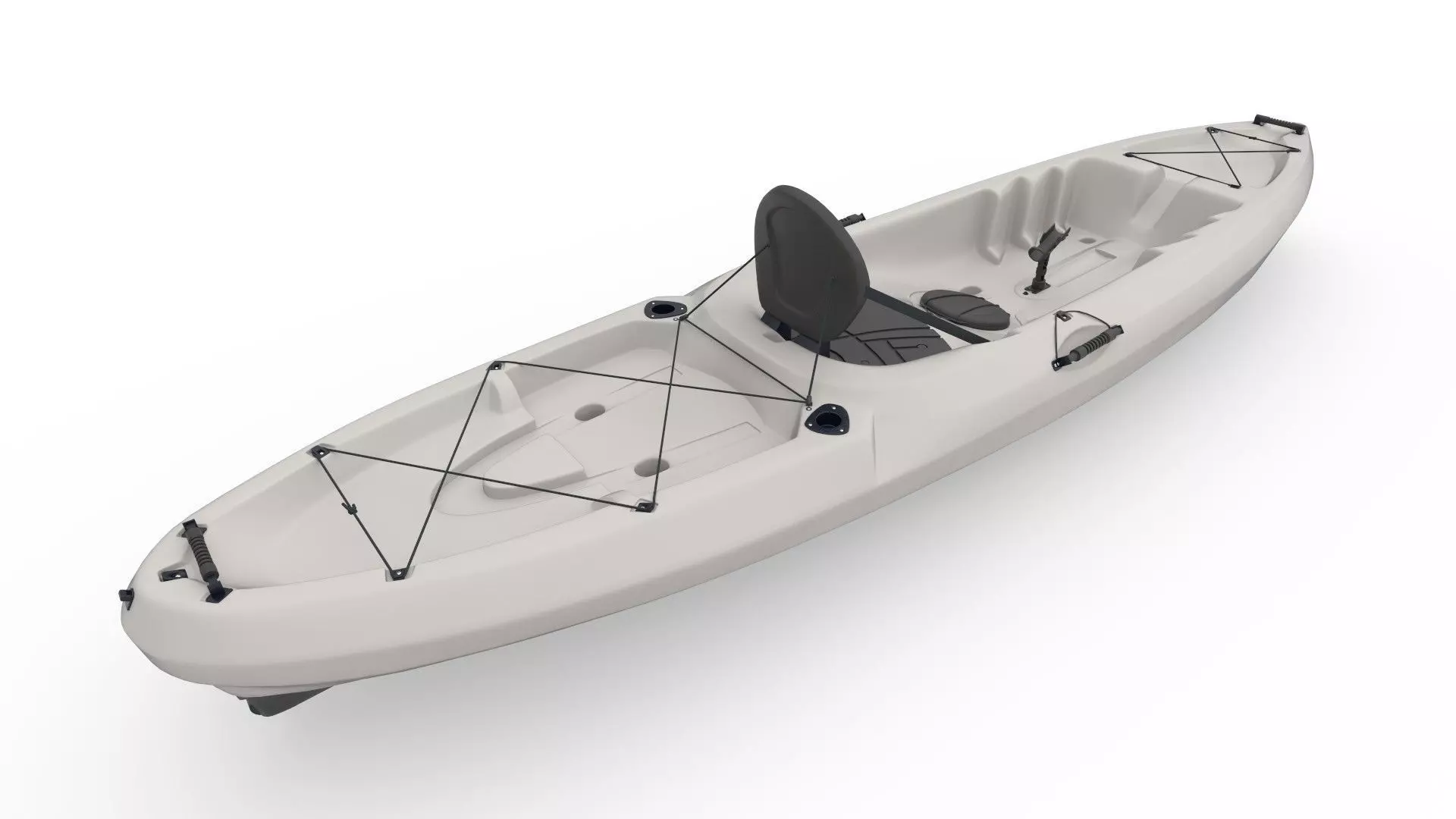 Kayak fishing boat 3D model_1