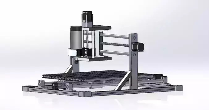 High-Precision CNC Milling Industrial Machine  3D model