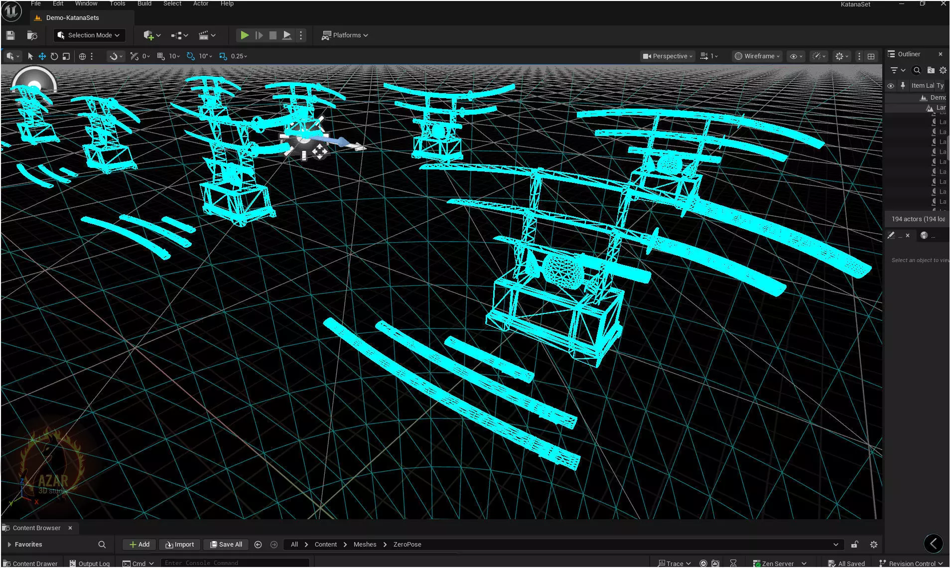 Katana Set  Realistic Japanese Katana 3D Weapon Pack Low-poly 3D model_13