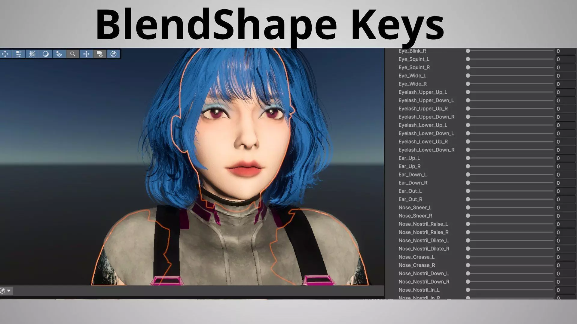 Sci-Fi Female Cyborg Character 3D Model PBR Textured Game Ready  3D model_4